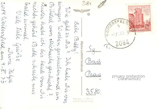 AK / Ansichtskarte Weitersfeld Fliegeraufnahme Weitersfeld