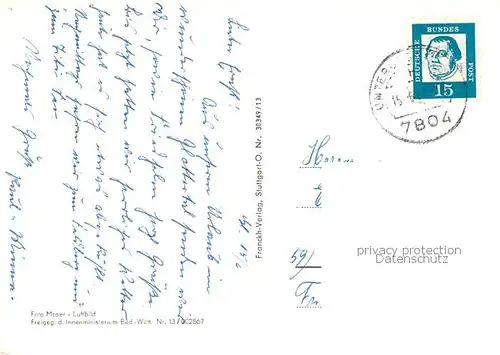 AK / Ansichtskarte Glottertal Fliegeraufnahme Glottertal