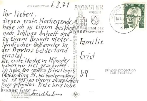 AK / Ansichtskarte Anholt__Isselburg_NRW Fliegeraufnahme 