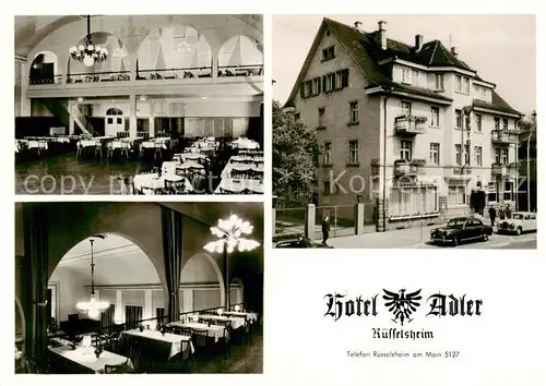 AK / Ansichtskarte Ruesselsheim_Main Hotel Adler Restaurant Ruesselsheim Main