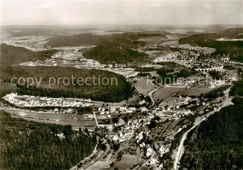 AK / Ansichtskarte Iselshausen_Nagold Fliegeraufnahme