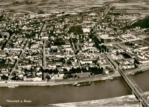 AK / Ansichtskarte Neuwied_Rhein Fliegeraufnahme Neuwied Rhein