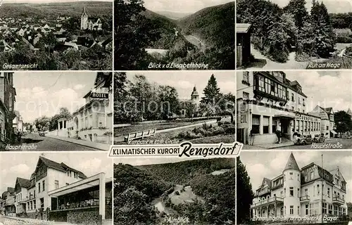 AK / Ansichtskarte Rengsdorf Panorama Elisabethhoehe Ruh am Wege Hauptstrasse Almblick Erholungsheim der Farbwerke Bayer Rengsdorf