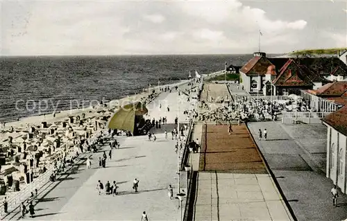 AK / Ansichtskarte Westerland_Sylt Kurpromenade Westerland_Sylt