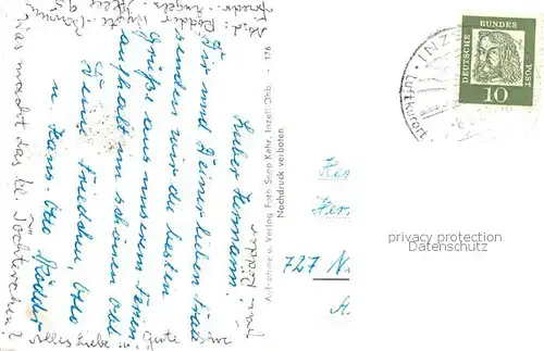 AK / Ansichtskarte Inzell mit Reiteralpe mit Gamskogel Falkensee Schwimmbad Unterberge Inzell