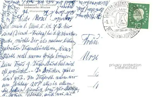 AK / Ansichtskarte Bad_Liebenzell Missionshaus der Liebenzeller Mission Bad_Liebenzell