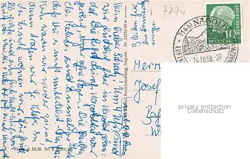 AK / Ansichtskarte Nagold Panorama Nagold