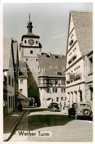 AK / Ansichtskarte Rothenburg__Tauber Weisser Turm 