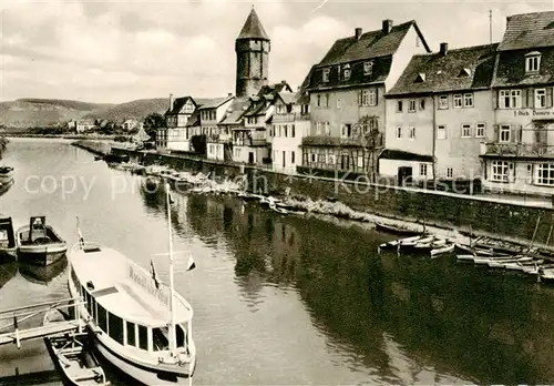 AK / Ansichtskarte Wertheim_Main Partie an der Taubermuendung Wertheim Main