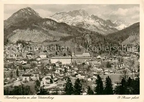 AK / Ansichtskarte Berchtesgaden mit dem Untersberg Berchtesgaden