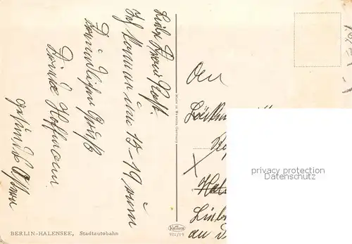 AK / Ansichtskarte Halensee_Berlin Stadtautobahn Halensee_Berlin