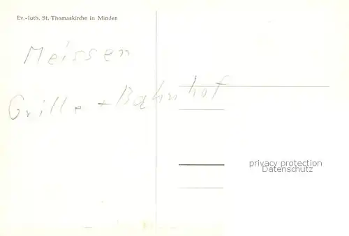 AK / Ansichtskarte Minden__Westfalen_Weser Ev luth St Thomaskirche Modell 