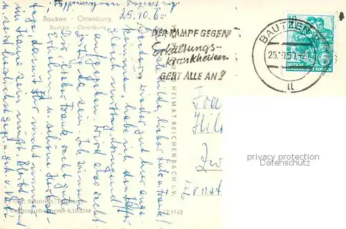 AK / Ansichtskarte Bautzen Ortenburg Bautzen