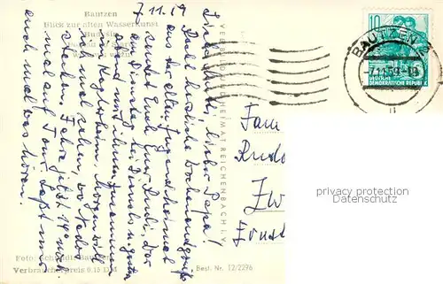 AK / Ansichtskarte Bautzen Blick zur alten Wasserkunst Bautzen