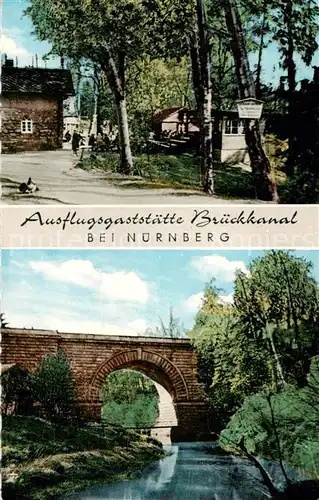 AK / Ansichtskarte Nuernberg Ausflugsgaststaette Brueckkanal Nuernberg