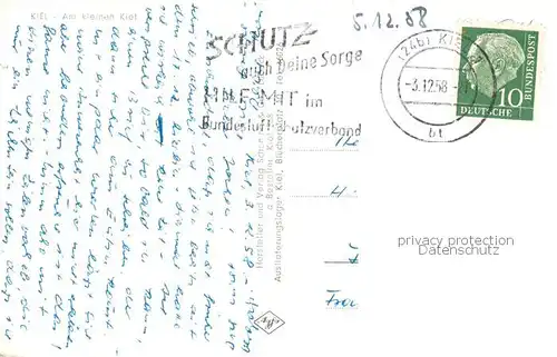 AK / Ansichtskarte Kiel Am kleinen Kiel Fliegeraufnahme Kiel