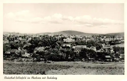 AK / Ansichtskarte Clausthal Zellerfeld mit Bocksberg Clausthal Zellerfeld