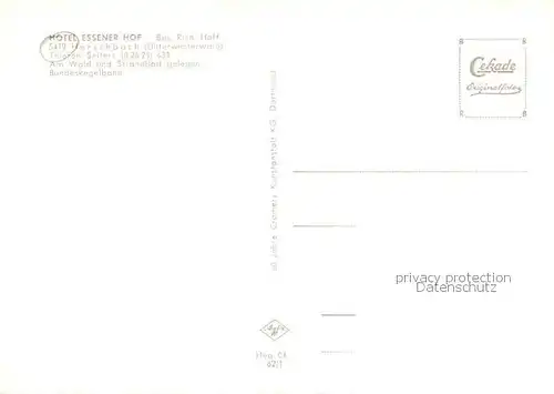 AK / Ansichtskarte Herschbach_Unterwesterwald Strandbad Essener Hof Gaststube Kegelbahn 