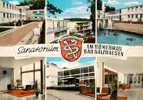 AK / Ansichtskarte Bad_Salzhausen Sanatorium am Roemerwall Details Bad_Salzhausen