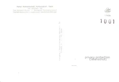 AK / Ansichtskarte Huettersdorf Hotel Hubertushof Terrasse Speisesaal Huettersdorf