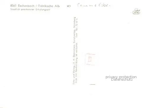 AK / Ansichtskarte Eschenbach_Mittelfranken Orts und Teilansichten Eschenbach Mittelfranken