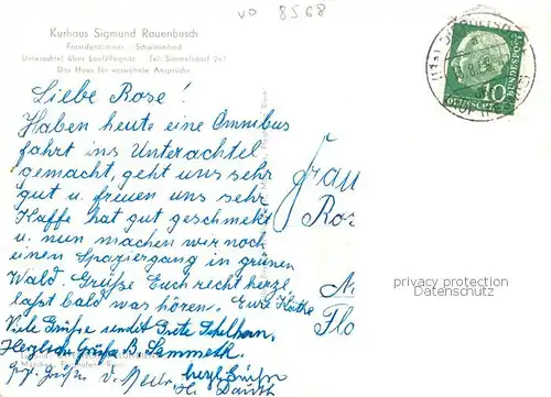 AK / Ansichtskarte Lauf_Pegnitz Kurhaus Sigmund Rauenbusch  Lauf Pegnitz