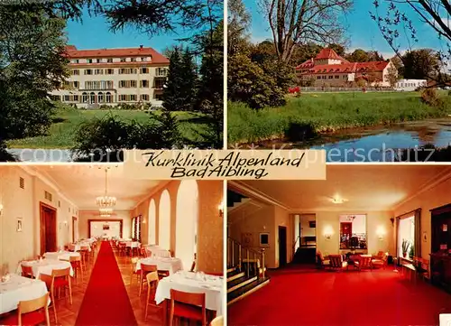 AK / Ansichtskarte Bad_Aibling Kurklinik Alpenland Speisesaal Foyer Bad_Aibling