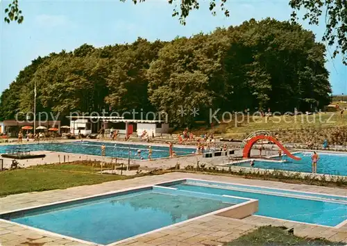 AK / Ansichtskarte Unnau_Westerwald Schwimmbad und Kiosk Kutschki Unnau_Westerwald