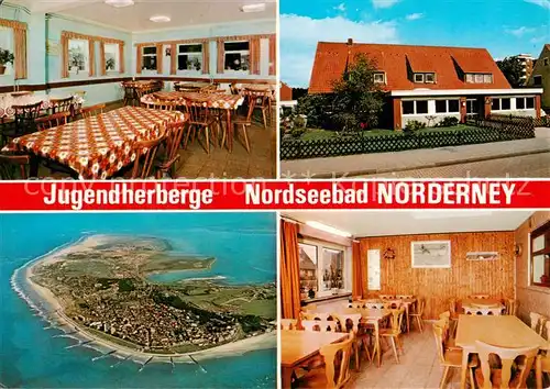 AK / Ansichtskarte Norderney_Nordseebad Jugendherberge Gastraum  Norderney_Nordseebad