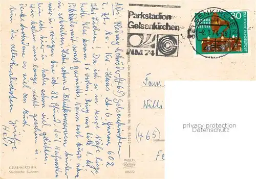 AK / Ansichtskarte Gelsenkirchen Staedtische Buehnen Gelsenkirchen