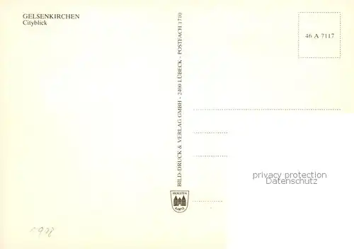 AK / Ansichtskarte Gelsenkirchen Cityblick Gelsenkirchen