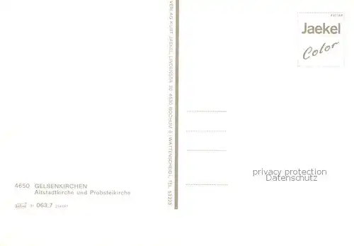 AK / Ansichtskarte Gelsenkirchen Altstadtkirche und Probsteikirche Gelsenkirchen