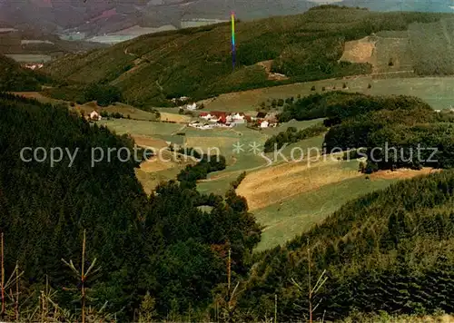 AK / Ansichtskarte Burbecke_Sauerland Gasthof Pension Goedecke Panorama Burbecke_Sauerland