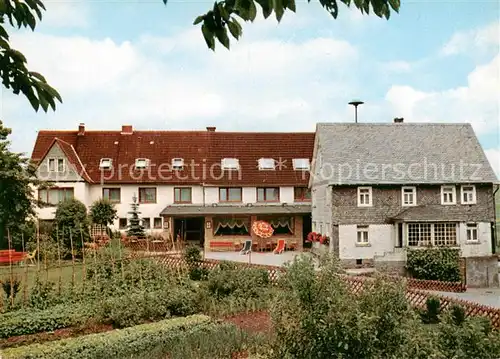 AK / Ansichtskarte Bad_Berleburg Cafe Pension Wittgensteiner Schweiz Bad_Berleburg