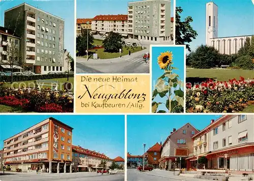 AK / Ansichtskarte Neugablonz Orts und Teilansichten Kirche Neugablonz