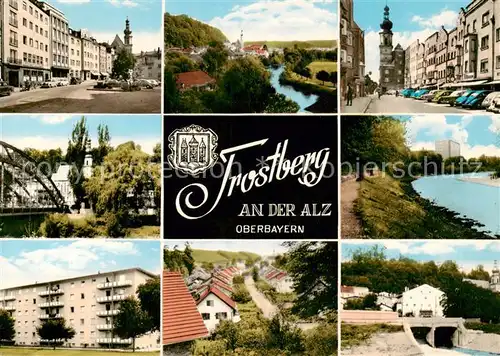 AK / Ansichtskarte Trostberg_Alz Orts und Teilansichten Partien an der Alz 