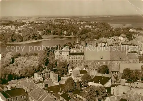 AK / Ansichtskarte Stralsund Blick vom Kirchturm St Marien auf Altstadt 