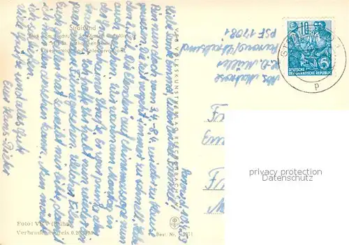 AK / Ansichtskarte Stralsund Blick vom Kirchturm St Marien auf Altstadt 