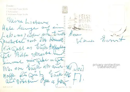 AK / Ansichtskarte Dresden_Elbe Interhotels Prager Strasse Kulturpalast Wohnzeile Prager Strasse 