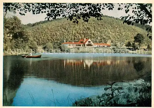 AK / Ansichtskarte Ramsen_Pfalz Gasthof Forelle Gondelteich Ramsen Pfalz