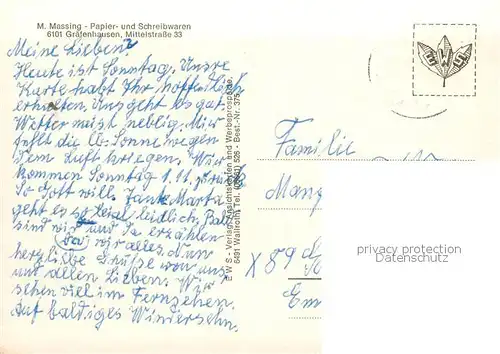 AK / Ansichtskarte Graefenhausen_Hessen Schlossgasse Falltorstrasse Am Buergerhaus Kirche Turmstrasse Ortsmitte Anlage Graefenhausen Hessen