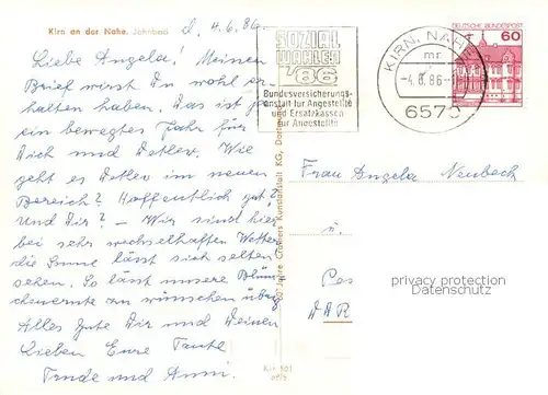 AK / Ansichtskarte Kirn_Nahe Schwimmbad Panorama Kirn_Nahe