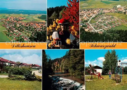 AK / Ansichtskarte Dittishausen Fliegeraufnahmen Teilansichten Kinderspielplatz Dittishausen