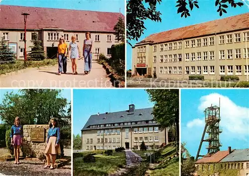 AK / Ansichtskarte Freiberg__Sachsen Betriebsschule des VEB Bergbau und Huettenkombinat Albert Funk Details 