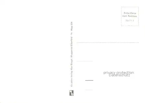 AK / Ansichtskarte Elberfeld_Wuppertal Schwebebahn Doeppersberg Islaender Bruecke Alte Freiheit Sparkassenhochhaus Stadtbad Elberfeld Wuppertal