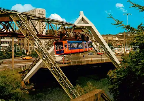 AK / Ansichtskarte Elberfeld_Wuppertal Schwebebahn Elberfeld Wuppertal