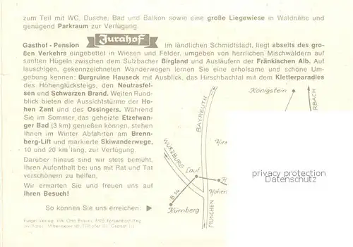 AK / Ansichtskarte Schmidtstadt Ruine Hauseck Am Hoehenglueckssteig Jurahof Speiseraum Winteridyll Herbstwald Im schwarzen Brand Bergheil Skilift Schmidtstadt