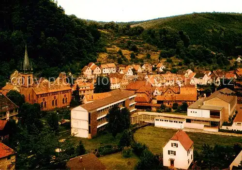 AK / Ansichtskarte Elmstein Fliegeraufnahme mit Kirche Elmstein