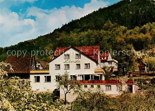 AK / Ansichtskarte Langenthal_Odenwald Gasthaus Pension zur Linde Langenthal Odenwald