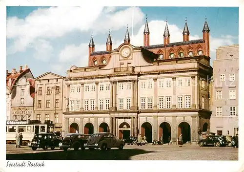 AK / Ansichtskarte Rostock Rathaus 